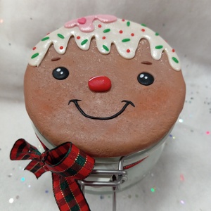 Karácsonyi Mézis  Nasis - Cukorkás üveg  - Meska.hu