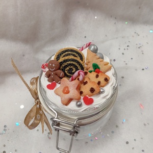 Kicsi Karácsonyi Nasis - Cukorkás üveg  - otthon & életmód - konyhafelszerelés, tálalás - flaska, csatos üveg - Meska.hu