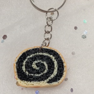 Mákos bejgli kulcstartó  - táska & tok - kulcstartó & táskadísz - kulcstartó - Meska.hu