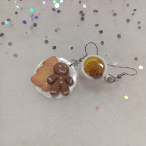 Karácsonyi reggeli fülbevaló   - ékszer - fülbevaló - lógó fülbevaló - Meska.hu