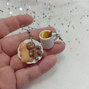 Karácsonyi reggeli fülbevaló   - ékszer - fülbevaló - lógó fülbevaló - Meska.hu