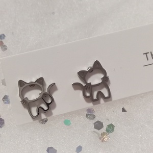 Nemesacél Cicamica bedugós fülbevaló kávé bögre , Ékszer, Fülbevaló, Pötty fülbevaló, Ékszerkészítés, MESKA