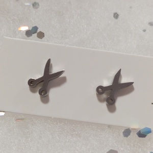 Nemesacél Pici olló  bedugós fülbevaló kávé bögre  - Meska.hu