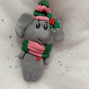 Elefáni Karácsonyfadísz gyermekbarát karácsonyfa dísz, karácsonyi dekor  - Meska.hu