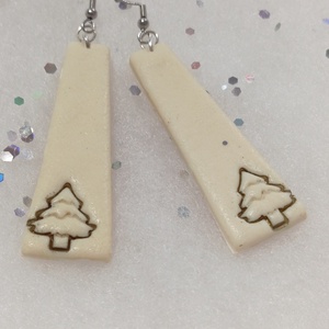 Elegáns Ünnepi minimalista   fülbevaló   - ékszer - fülbevaló - lógó fülbevaló - Meska.hu