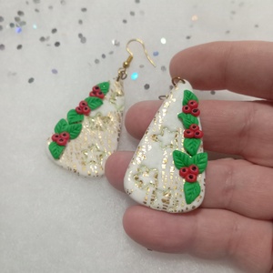 Aranyos Magyal  fülbevaló  , Ékszer, Fülbevaló, Lógó fülbevaló, Ékszerkészítés, Gyurma, MESKA