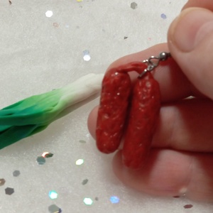 Paraszt reggeli fülbevaló , Ékszer, Fülbevaló, Lógó fülbevaló, Gyurma, Ékszerkészítés, MESKA