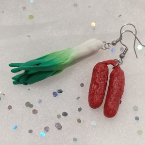 Paraszt reggeli fülbevaló  - ékszer - fülbevaló - lógó fülbevaló - Meska.hu