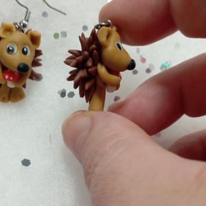 Süni fülbevaló  - ékszer - fülbevaló - lógó fülbevaló - Meska.hu