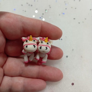 Unikornis  fülbevaló  - ékszer - fülbevaló - lógó fülbevaló - Meska.hu