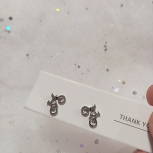 Bicikli bringa bedugós fülbevaló   - ékszer - fülbevaló - pötty fülbevaló - Meska.hu