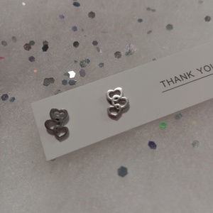 Szerelem bedugós fülbevaló   - ékszer - fülbevaló - pötty fülbevaló - Meska.hu