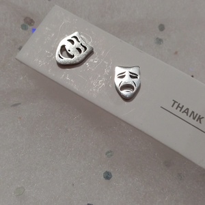 Színház az egész világ bedugós fülbevaló   - ékszer - fülbevaló - pötty fülbevaló - Meska.hu