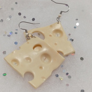 Trappista sajt fülbevaló  - ékszer - fülbevaló - lógó fülbevaló - Meska.hu