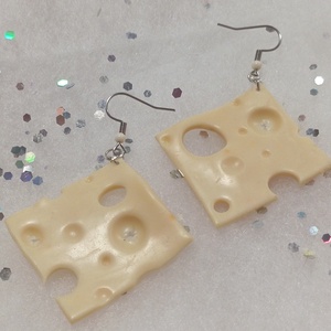 Trappista sajt fülbevaló  - ékszer - fülbevaló - lógó fülbevaló - Meska.hu