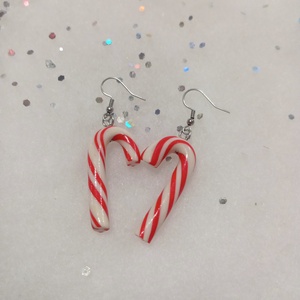 Nagy cukorpálca   fülbevaló   - ékszer - fülbevaló - lógó fülbevaló - Meska.hu