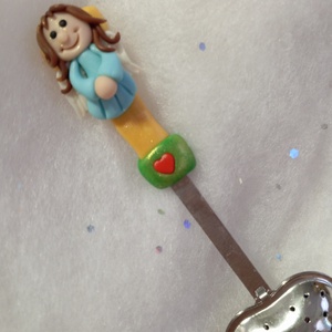 Angyalkás tea áztató szivecske - otthon & életmód - konyhafelszerelés, tálalás - tálalás - bögre & csésze - Meska.hu