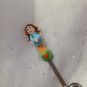 Angyalkás tea áztató szivecske, Otthon & Életmód, Konyhafelszerelés, tálalás, Tálalás, Bögre & Csésze, Gyurma, MESKA