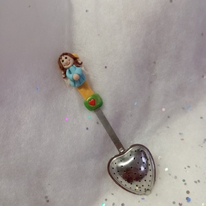 Angyalkás tea áztató szivecske - otthon & életmód - konyhafelszerelés, tálalás - tálalás - bögre & csésze - Meska.hu