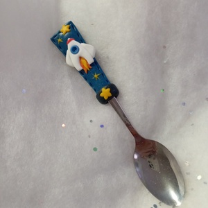 Kis űrhajósoknak teáskanál kakaós kanál - otthon & életmód - konyhafelszerelés, tálalás - tálalás - bögre & csésze - Meska.hu