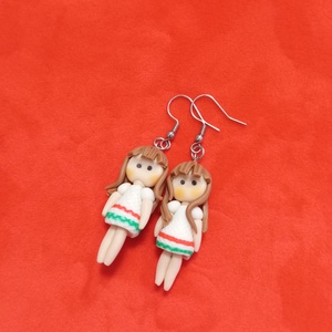 Magyar Leányka fülbevaló 2 - Meska.hu