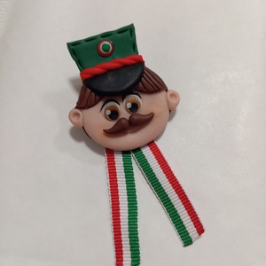 Magyar Huszár trikolor kitűző - Meska.hu