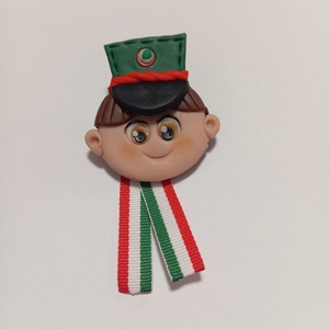 Magyar kis Huszár trikolor kitűző - Meska.hu