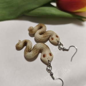 Kígyó fülbevaló  - Meska.hu