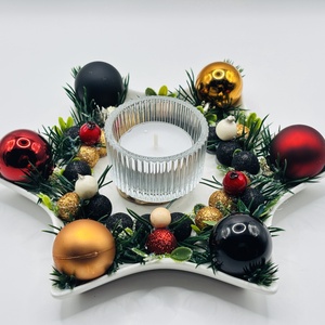 Karácsonyi asztaldísz a Bucs színeiben  - Meska.hu