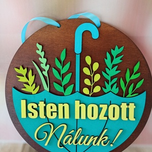 Őszi Ajtódísz , Otthon & Életmód, Dekoráció, Ajtó- és ablak dekoráció, Ajtódísz & Kopogtató, Famegmunkálás, MESKA