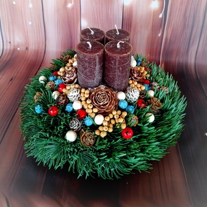 Adventi koszorú  - karácsony - adventi díszek - adventi koszorú - Meska.hu