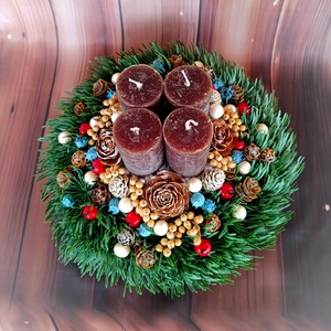 Adventi koszorú  - karácsony - adventi díszek - adventi koszorú - Meska.hu