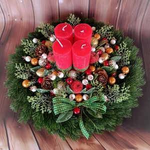 Adventi koszorú  - karácsony - adventi díszek - adventi koszorú - Meska.hu