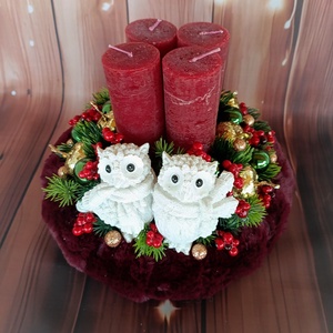 Adventi koszorú  - karácsony - adventi díszek - adventi koszorú - Meska.hu