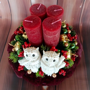 Adventi koszorú  - karácsony - adventi díszek - adventi koszorú - Meska.hu