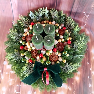 Adventi koszorú  - karácsony - adventi díszek - adventi koszorú - Meska.hu