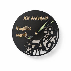 Nyugdíjas falióra - otthon & életmód - dekoráció - fali és függő dekoráció - falióra & óra - Meska.hu