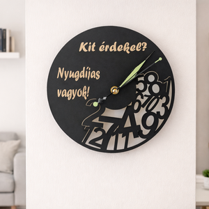 Nyugdíjas falióra - otthon & életmód - dekoráció - fali és függő dekoráció - falióra & óra - Meska.hu