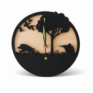 Vadászos falióra - otthon & életmód - dekoráció - fali és függő dekoráció - falióra & óra - Meska.hu