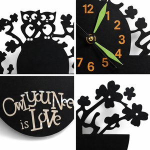 Baglyos falióra - otthon & életmód - dekoráció - fali és függő dekoráció - falióra & óra - Meska.hu