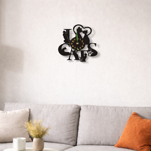 Macskás óra - otthon & életmód - dekoráció - fali és függő dekoráció - falióra & óra - Meska.hu