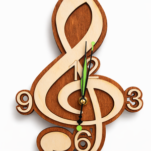 Violinkulcsos falióra - otthon & életmód - dekoráció - fali és függő dekoráció - falióra & óra - Meska.hu