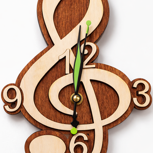 Violinkulcsos falióra - otthon & életmód - dekoráció - fali és függő dekoráció - falióra & óra - Meska.hu
