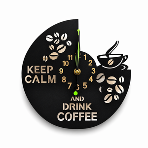 Kávés óra, Otthon & Életmód, Dekoráció, Fali és függő dekoráció, Falióra & óra, Famegmunkálás, MESKA