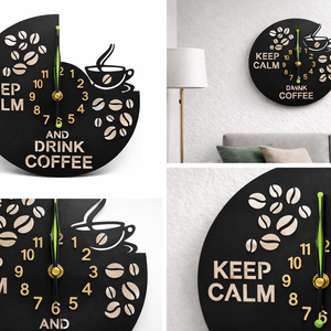 Kávés óra - otthon & életmód - dekoráció - fali és függő dekoráció - falióra & óra - Meska.hu