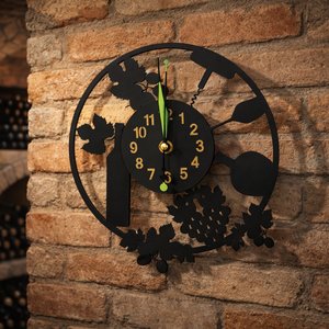 Boros, szőlős falióra - otthon & életmód - dekoráció - fali és függő dekoráció - falióra & óra - Meska.hu