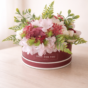 Romantikus virágdoboz pasztell színekben, Otthon & Életmód, Virágdekoráció, Virágdíszek, Asztali virágdísz, Virágkötés, MESKA