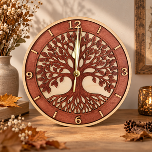 Életfa falióra � 22 cm - Meska.hu