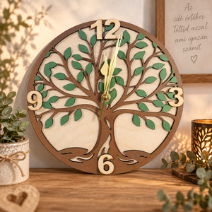 Életfa falióra � 22 cm - Meska.hu