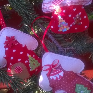 Karácsonyfadísz - Házikó - Meska.hu